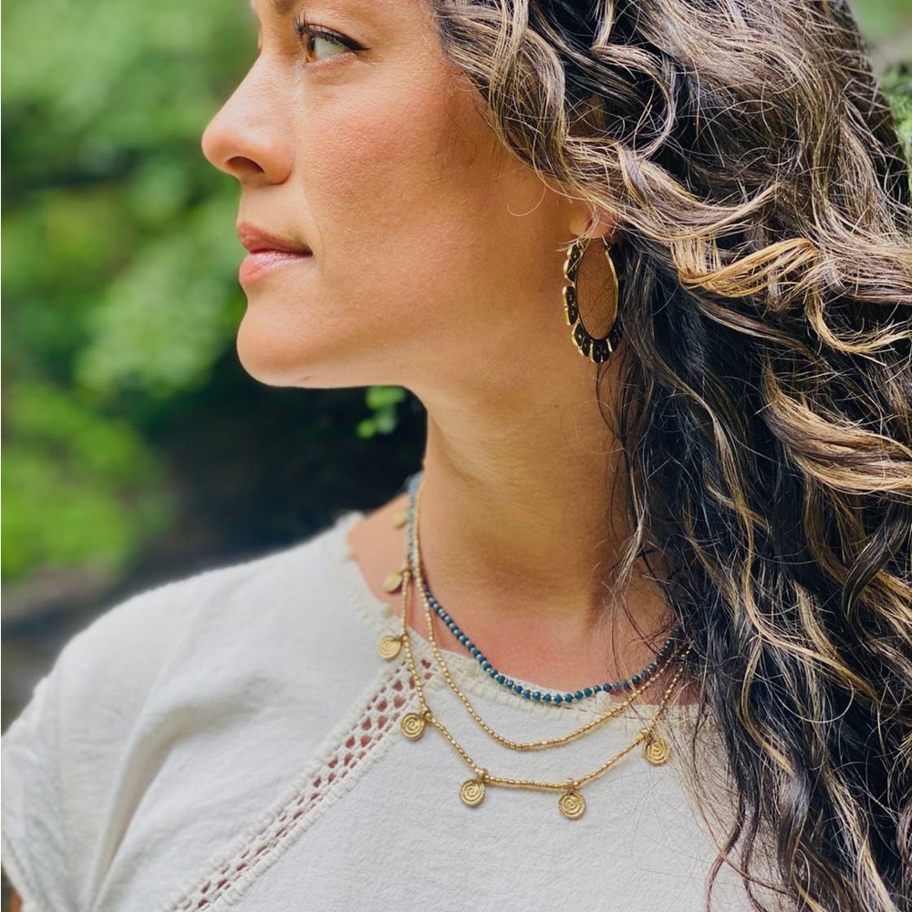 BAIZAAR LAYERED ARTISAN HANDMADE BEADED CHARM NECKLACE ❤️GORGEOUS❤️